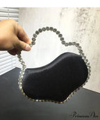 Sparkling Diamond Cloud Shape Evening Wristlet