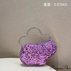 Sparkling Diamond Cloud Shape Evening Wristlet