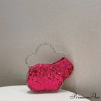 Sparkling Diamond Cloud Shape Evening Wristlet