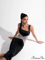 Sparkling Diamonds Midi Party Dress