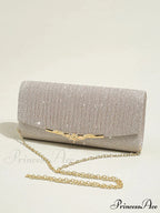 Sparkling Envelope Evening Bag Removable Chain Clutch Bag