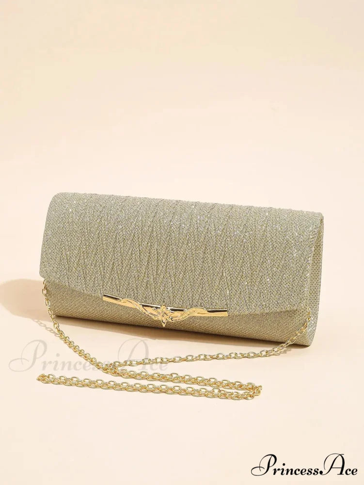 Sparkling Envelope Evening Bag Removable Chain Clutch Bag