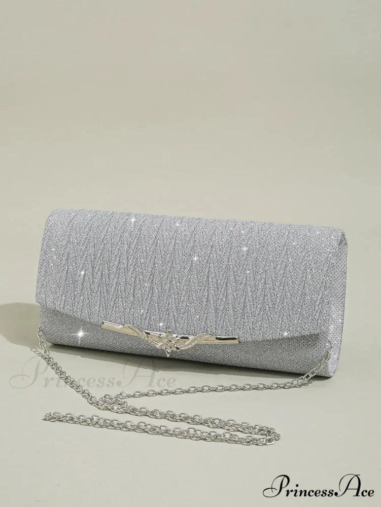 Sparkling Envelope Evening Bag Removable Chain Clutch Bag
