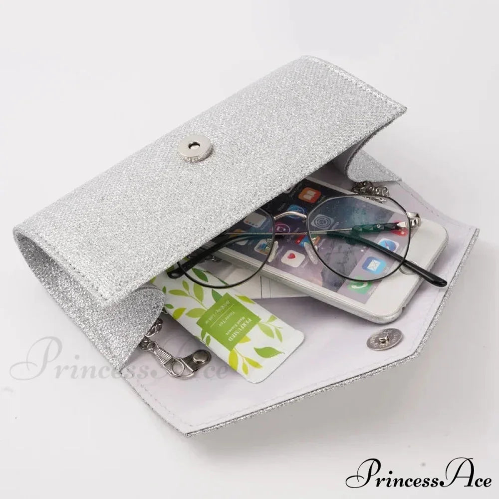 Sparkling Envelope Evening Clutch Women's Day Wedding Party Crossbody Bag