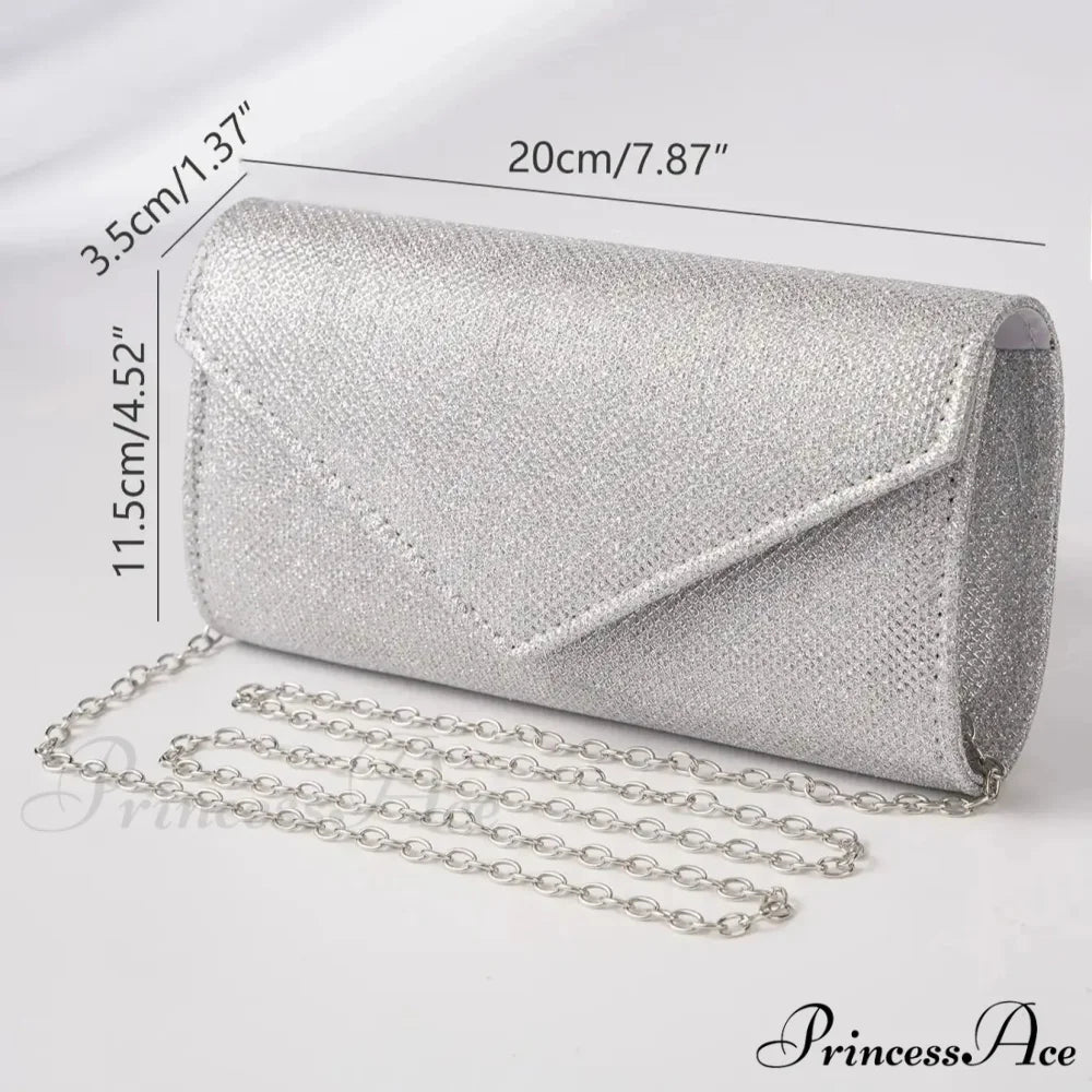 Sparkling Envelope Evening Clutch Women's Day Wedding Party Crossbody Bag