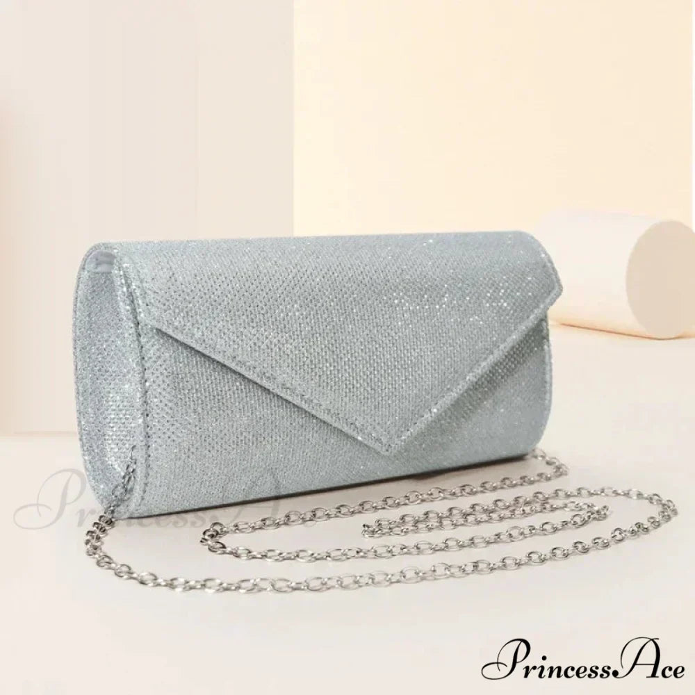 Sparkling Envelope Link Evening Clutch Bag