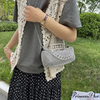 Sparkling Feast Crossbody Glitter Cuba Chain Clutch Bag