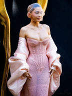 Sparkling Fishbone Body-Hugging Strapless Prom Dress