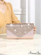 Sparkling Glossy Sophisticated Envelope Clutch Celebration Marriage Bag