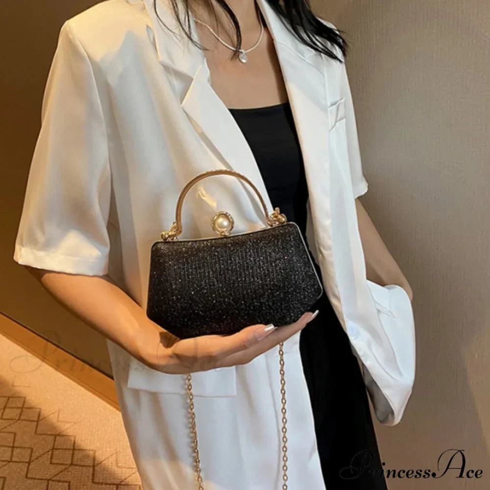 Sparkling Night Feast Wrist Pouch Gemstone Clutch Pouch