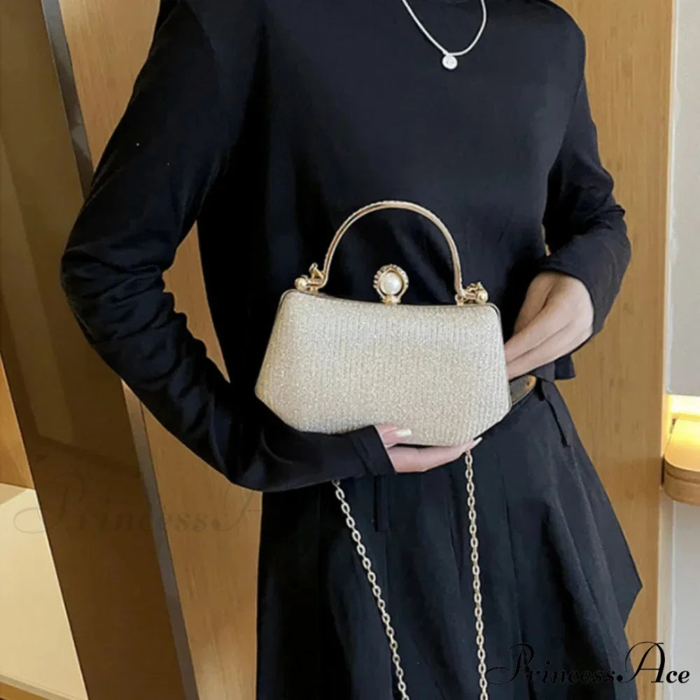 Sparkling Night Feast Wrist Pouch Gemstone Clutch Pouch