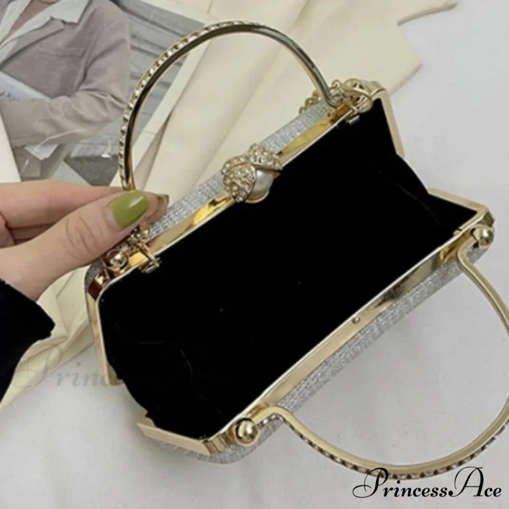 Sparkling Night Feast Wrist Pouch Gemstone Clutch Pouch