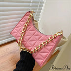 Sparkling Pattern Synthetic Leather Chain Shoulder Purse