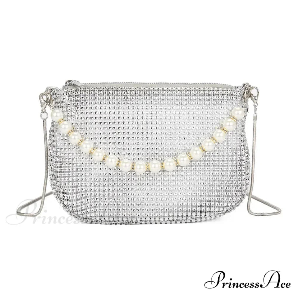 Sparkling Pearl Evening Tote Bag Shoulder Handbag