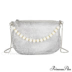 Sparkling Pearl Evening Tote Bag Shoulder Handbag