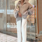 Sparkling Plunging Neckline Sweater Cardigan