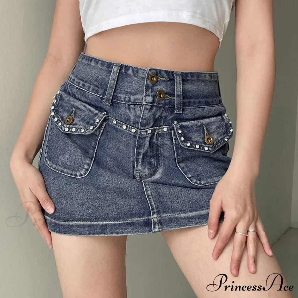 Sparkling Rebel Pocket Skirt