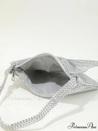 Sparkling Rhinestone Bow Nighttime Clutch Purse