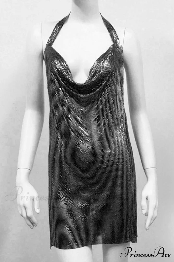 Sparkling Rhinestone Cami Dress