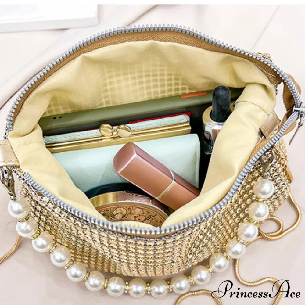 Sparkling Rhinestone Dainty Shoulder Bag Celebration Purse