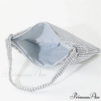 Sparkling Rhinestone Evening Bag Gemstone Shoulder Wedding Celebration Clutch