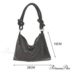 Sparkling Rhinestones Evening Clutch Women Glitzy Party Wedding Handbag