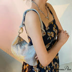 Sparkling Rhinestones Evening Clutch Women Glitzy Party Wedding Handbag