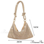 Sparkling Rhinestones Evening Clutch Women Glitzy Party Wedding Handbag