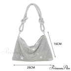 Sparkling Rhinestones Evening Clutch Women Glitzy Party Wedding Handbag