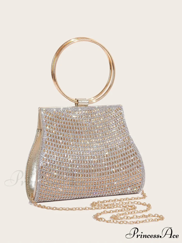 Sparkling Rhinestones Wedding Evening Clutch Purse