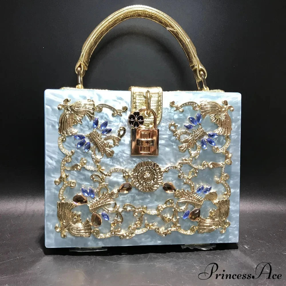 Sparkling Sequined Heart Evening Clutch Purse