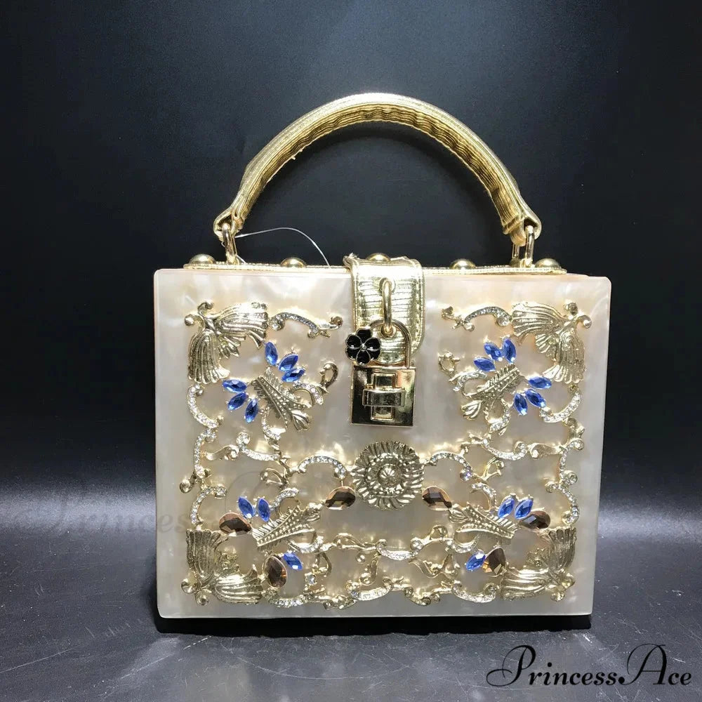 Sparkling Sequined Heart Evening Clutch Purse