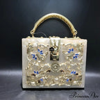 Sparkling Sequined Heart Evening Clutch Purse