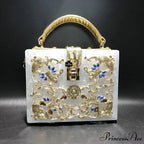 Sparkling Sequined Heart Evening Clutch Purse