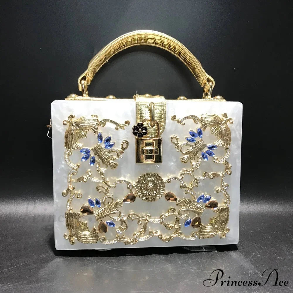 Sparkling Sequined Heart Evening Clutch Purse