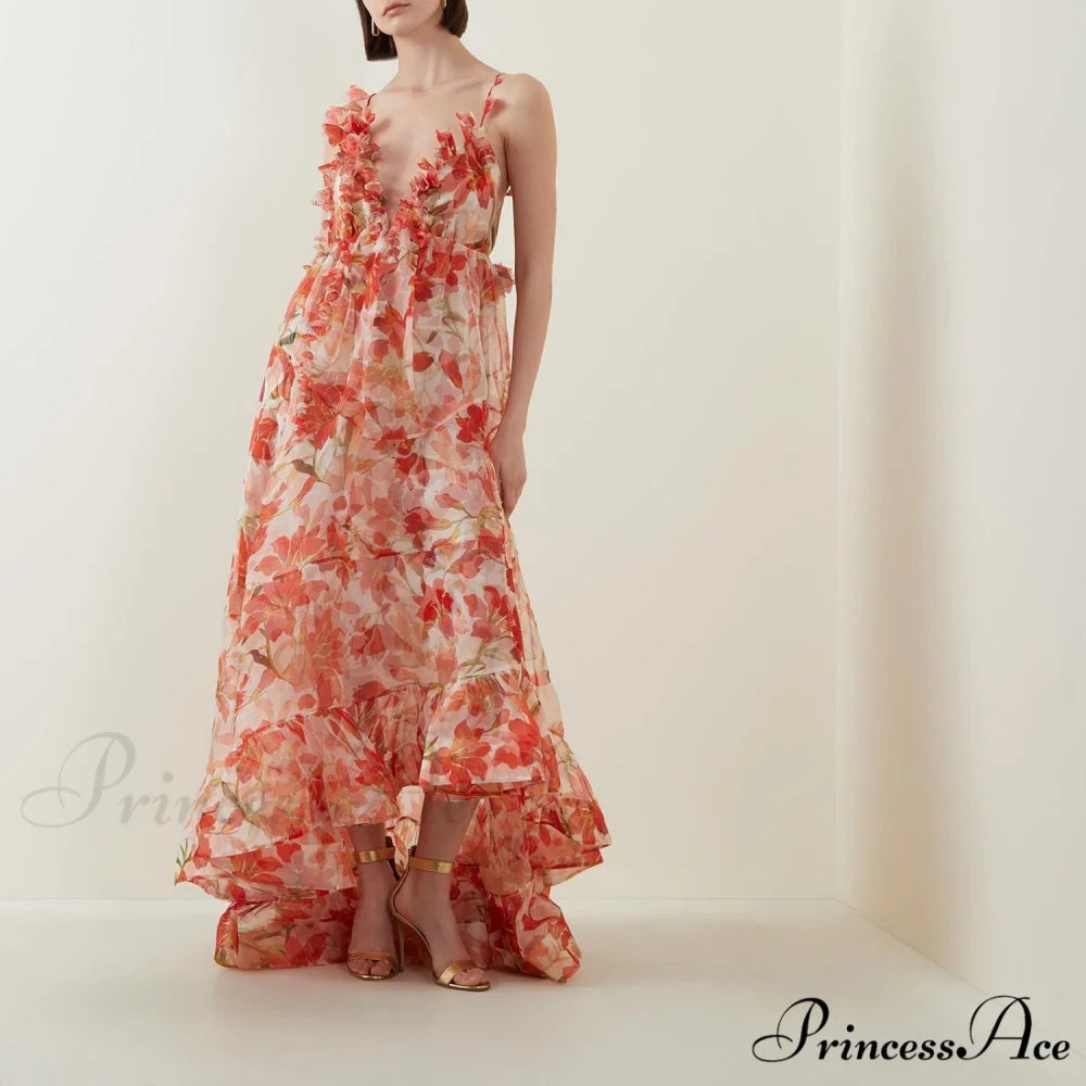 Sparkling Sequined Open Back Formal Gown