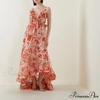 Sparkling Sequined Open Back Formal Gown