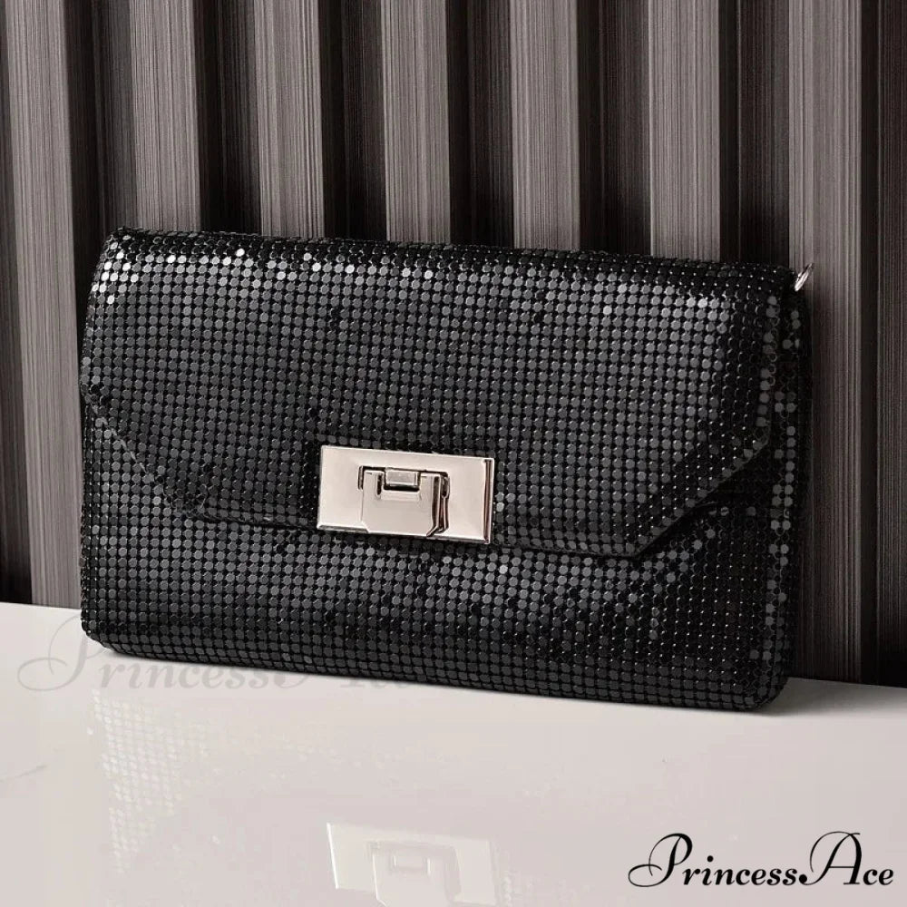 Sparkling Sequins Evening Clutch Wristlet