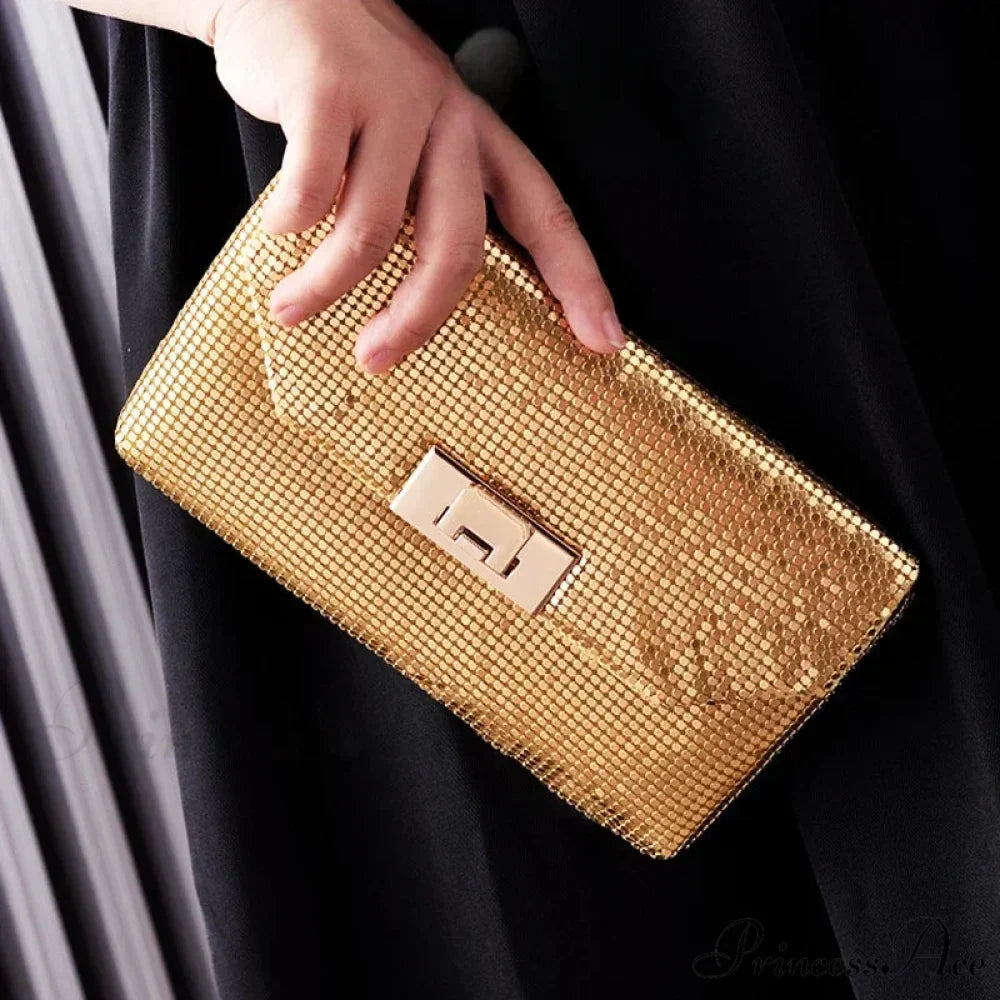 Sparkling Sequins Evening Clutch Wristlet