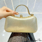 Sparkling Silver Tassel Shoulder Evening Clutch Bag