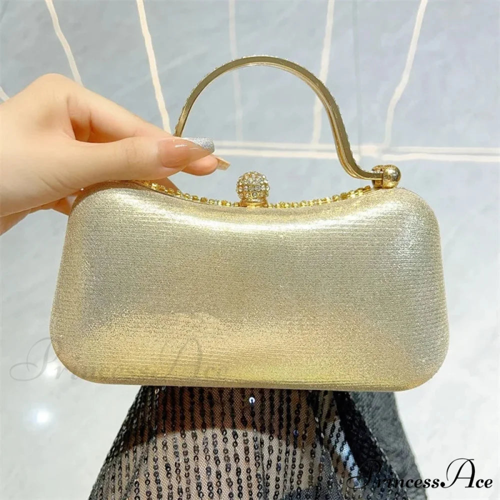 Sparkling Silver Tassel Shoulder Evening Clutch Bag