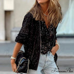 Sparkling Sleek Fit Zipper Celebration Cardigan