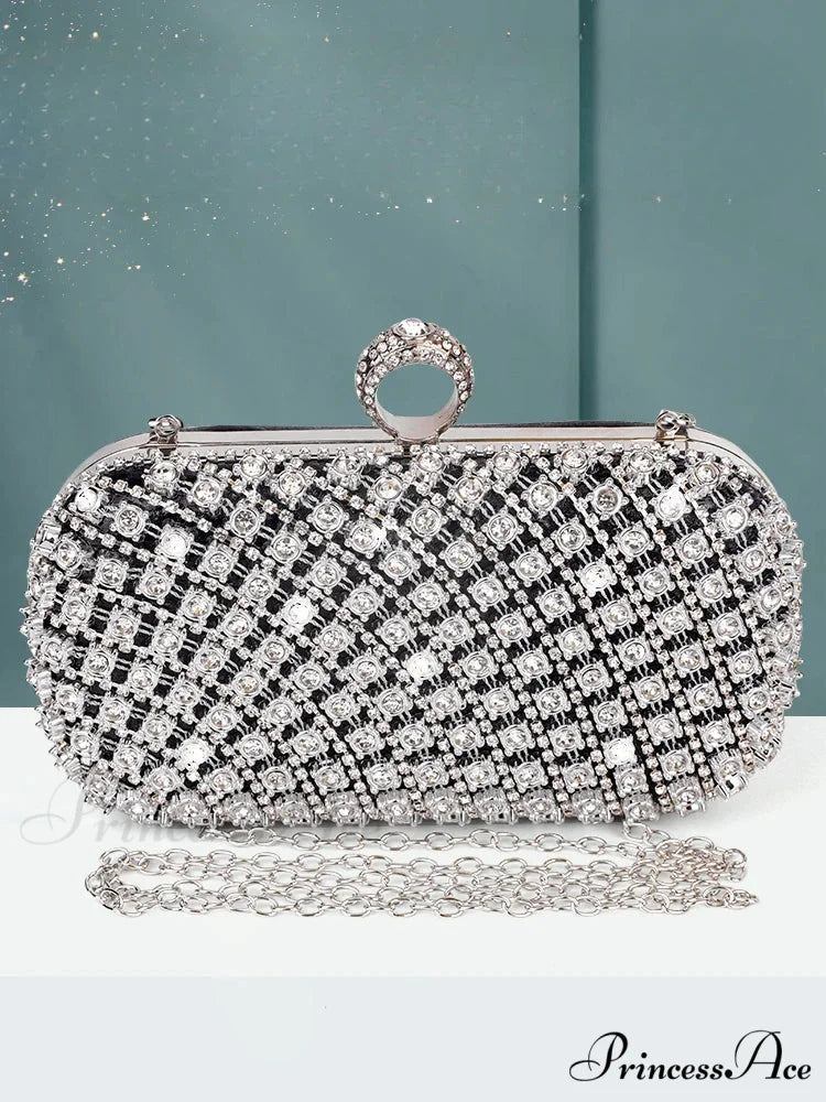 Sparkling Square Handbag Creator Shoulder Bag Night Bag