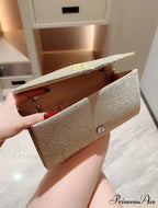 Sparkling Supper Purse Marriage Evening Grey Crossbody Bag