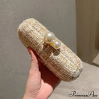 Sparkling Tweed Bead Clutch Wristlet