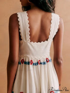 Special Ethnic Stylish Print Lace Dress