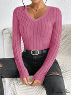 Spice Girl Seductive Slim V-Neck Style Personality Top Women