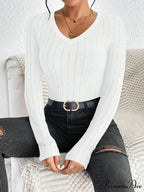 Spice Girl Seductive Slim V-Neck Style Personality Top Women