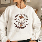 Spooky Cowboy Ghost Fun Fall Cozy Hoodie