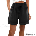 Sports High Waist Pocket Loose Straight Beach Cool Summer Short